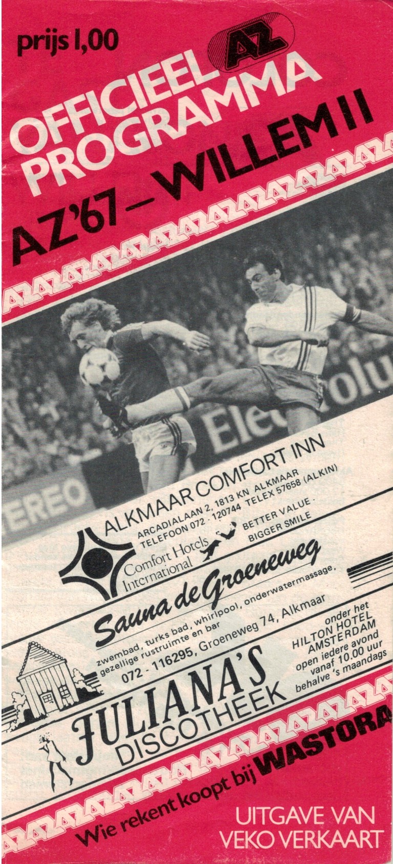 AZ Programma 24-okt-1981 Willem II thuis